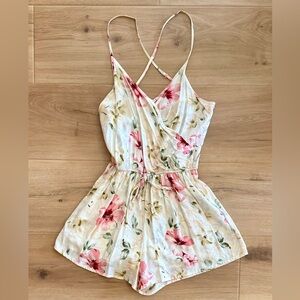 Hollister Floral Romper Size S